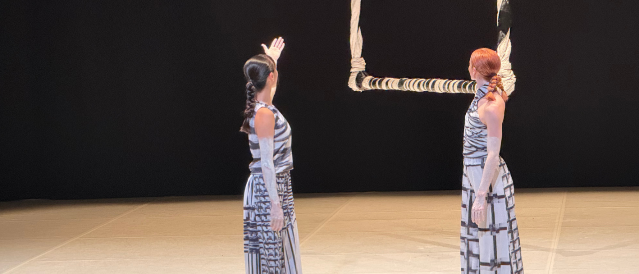 bows at the end of a performance 